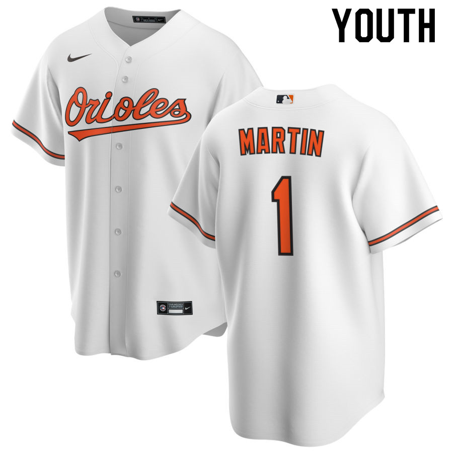 Nike Youth #1 Richie Martin Baltimore Orioles Baseball Jerseys Sale-White